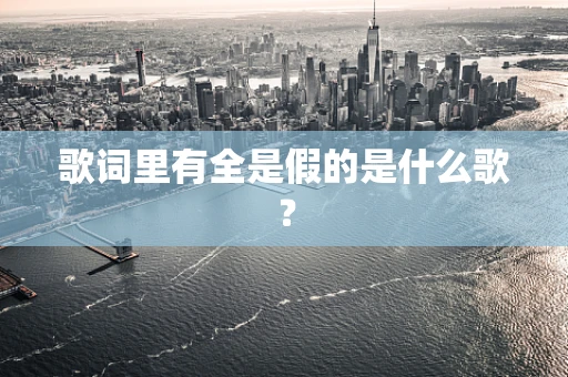 歌词里有全是假的是什么歌？