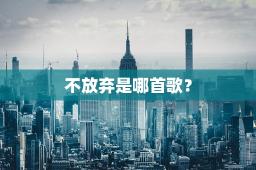 不放弃是哪首歌？