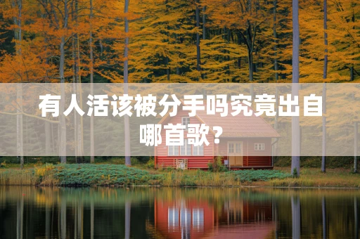 有人活该被分手吗究竟出自哪首歌？
