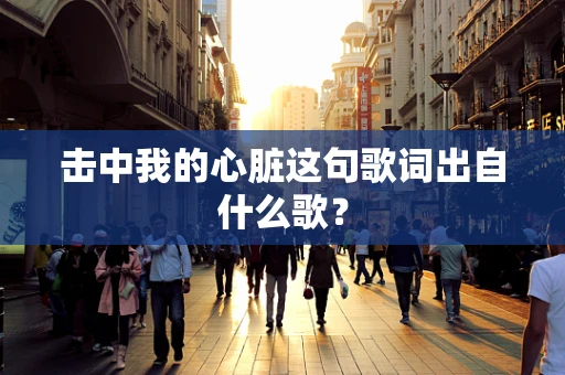 击中我的心脏这句歌词出自什么歌？