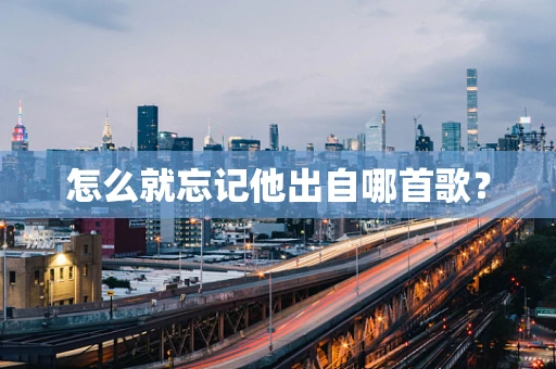 怎么就忘记他出自哪首歌？