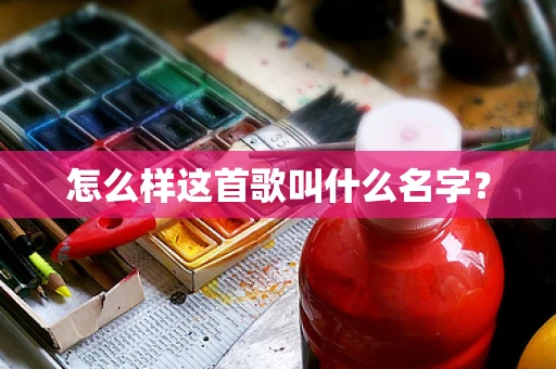 怎么样这首歌叫什么名字？