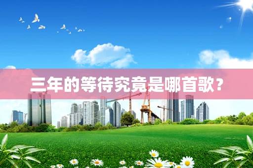 三年的等待究竟是哪首歌？