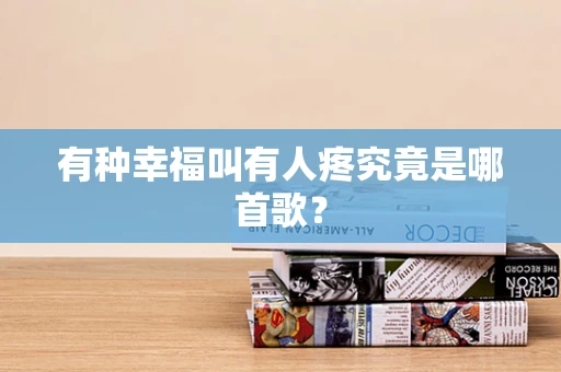 有种幸福叫有人疼究竟是哪首歌？