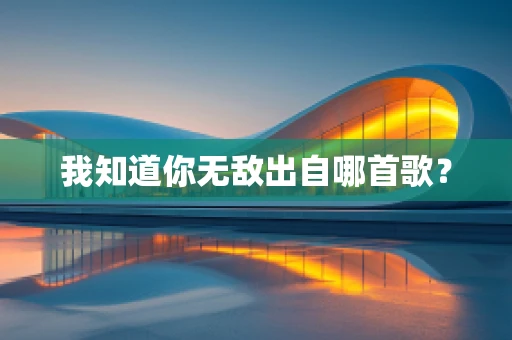我知道你无敌出自哪首歌？