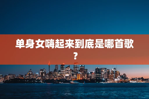 单身女嗨起来到底是哪首歌？