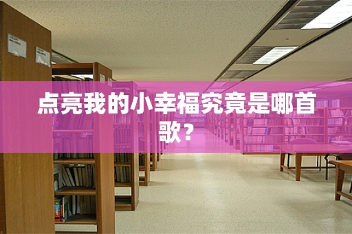 点亮我的小幸福究竟是哪首歌？