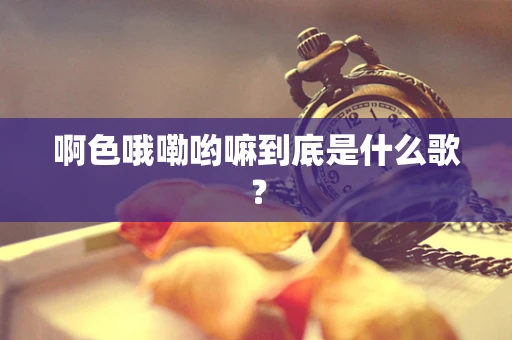 啊色哦嘞哟嘛到底是什么歌？