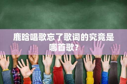 鹿晗唱歌忘了歌词的究竟是哪首歌？