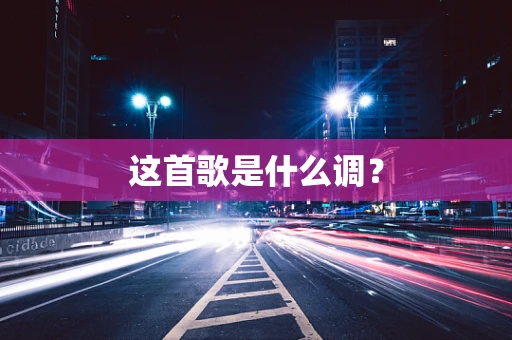 这首歌是什么调？