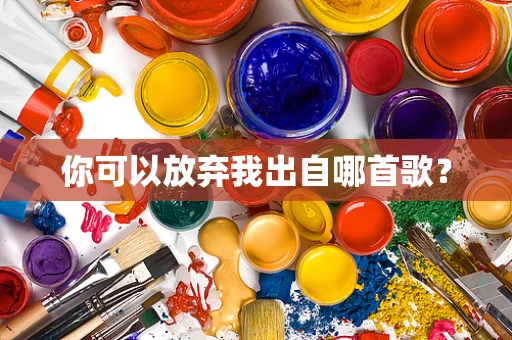你可以放弃我出自哪首歌？