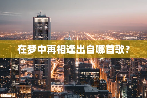 在梦中再相逢出自哪首歌？