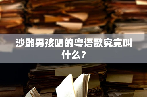 沙雕男孩唱的粤语歌究竟叫什么？