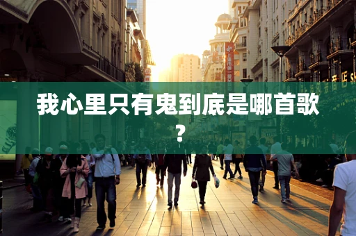 我心里只有鬼到底是哪首歌？