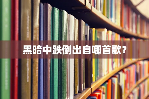 黑暗中跌倒出自哪首歌？