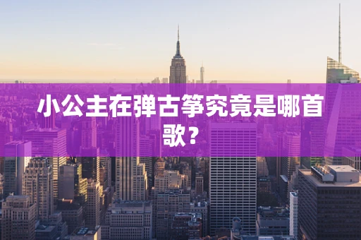 小公主在弹古筝究竟是哪首歌？