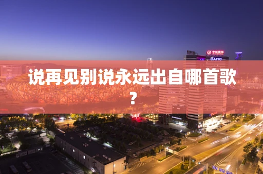 说再见别说永远出自哪首歌？