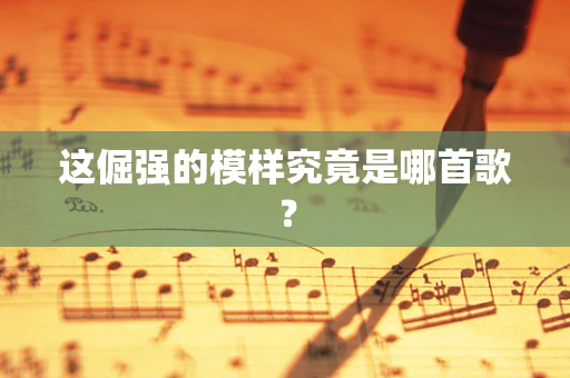 这倔强的模样究竟是哪首歌？
