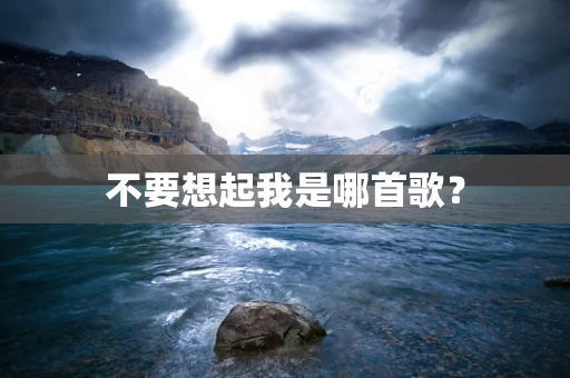 不要想起我是哪首歌？