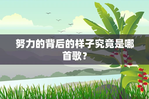 努力的背后的样子究竟是哪首歌？