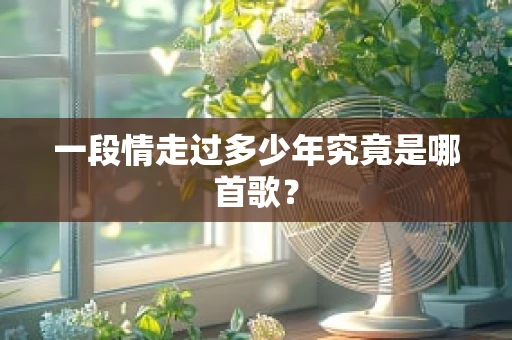 一段情走过多少年究竟是哪首歌？