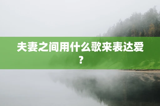 夫妻之间用什么歌来表达爱？