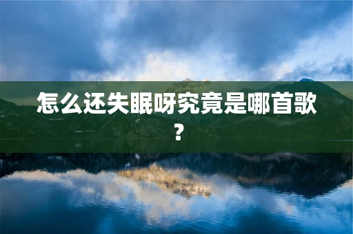 怎么还失眠呀究竟是哪首歌？