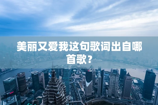 美丽又爱我这句歌词出自哪首歌？