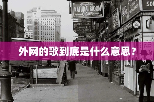 外网的歌到底是什么意思？