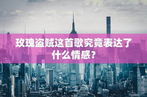 玫瑰盗贼这首歌究竟表达了什么情感？