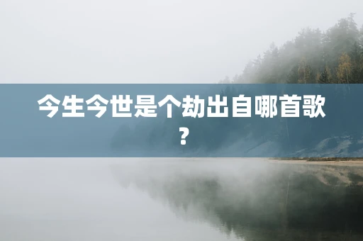 今生今世是个劫出自哪首歌？