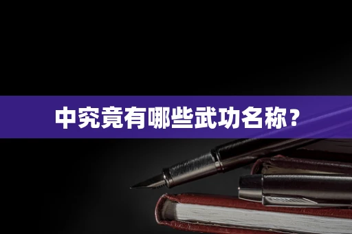 中究竟有哪些武功名称？