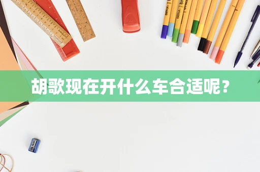 胡歌现在开什么车合适呢？