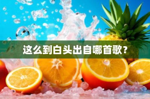 这么到白头出自哪首歌？