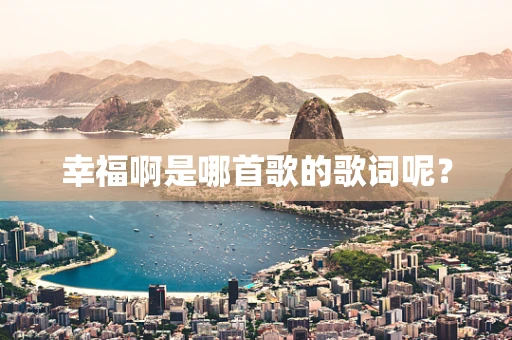 幸福啊是哪首歌的歌词呢？