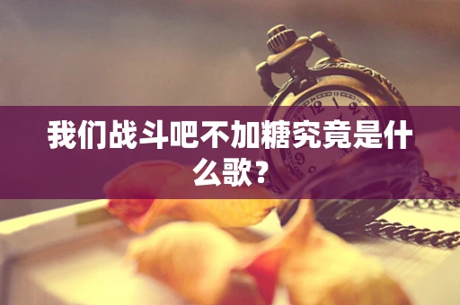 我们战斗吧不加糖究竟是什么歌？