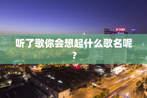 听了歌你会想起什么歌名呢？