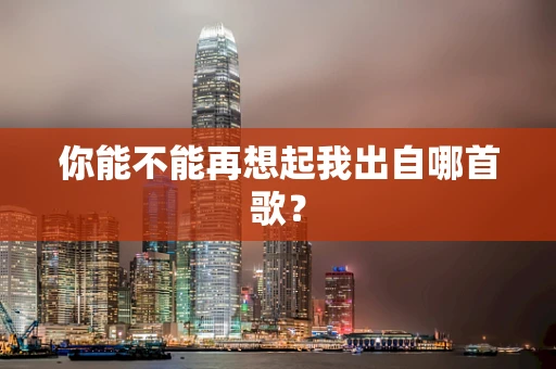 你能不能再想起我出自哪首歌？