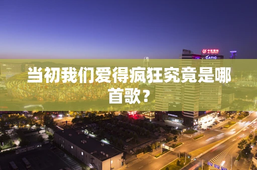 当初我们爱得疯狂究竟是哪首歌？