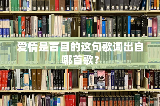 爱情是盲目的这句歌词出自哪首歌？