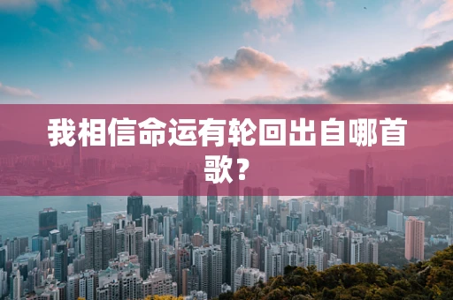 我相信命运有轮回出自哪首歌？