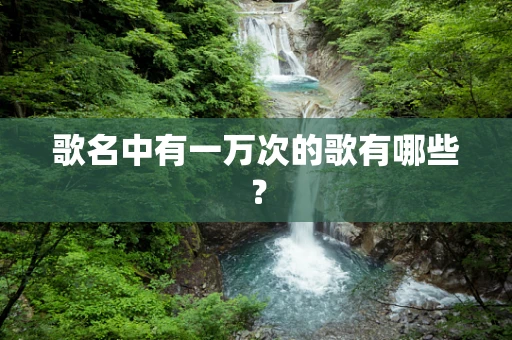 歌名中有一万次的歌有哪些？