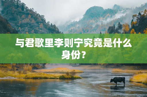 与君歌里李则宁究竟是什么身份？