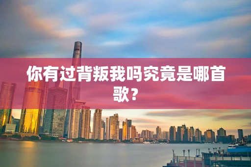 你有过背叛我吗究竟是哪首歌？