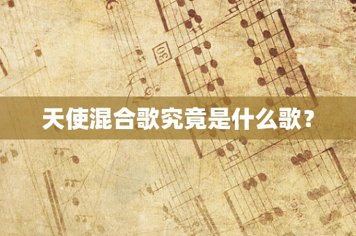 天使混合歌究竟是什么歌？