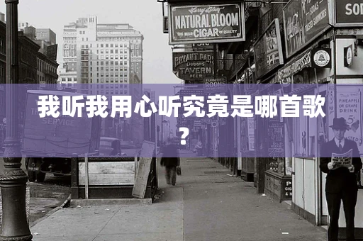 我听我用心听究竟是哪首歌？