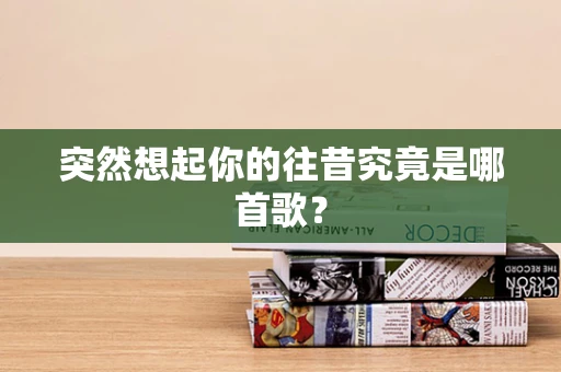 突然想起你的往昔究竟是哪首歌？