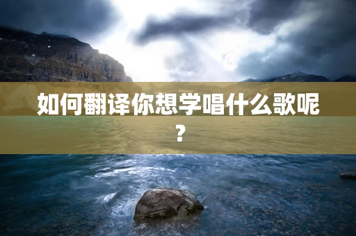 如何翻译你想学唱什么歌呢？