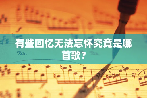 有些回忆无法忘怀究竟是哪首歌？