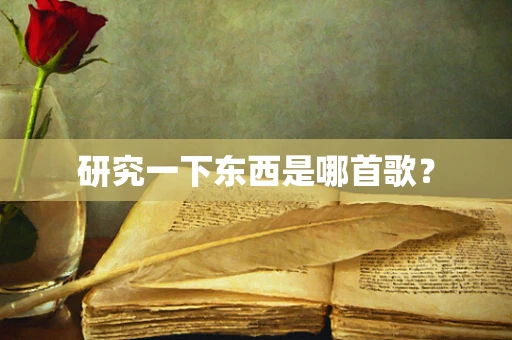 研究一下东西是哪首歌？